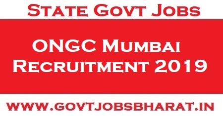 ONGC Mumbai Recruitment 2019 – Apply Online For 422 Technician, Jr Asst & Other Posts ONGC Mumbai Recruitment 2019
