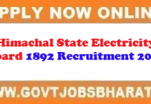 HPSEB Recruitment 2020 – Apply Online For Junior T/ Mate & Junior Helper (Sub Station) Posts HPSEB Recruitment 2020