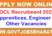 IOCL Recruitment 2020 – Apply Online for 1004 Apprentices, Engineer & Other Posts IOCL Recruitment 2020