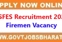 KSFES Recruitment 2020 – Apply Online For 1222 Firemen Posts KSFES Recruitment 2020