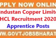 Hindustan Copper Limited Recruitment 2020 – Apply Online for 290 Apprentice Posts Hindustan Copper Limited Recruitment 2020