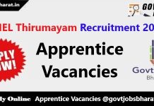 BHEL Thirumayam Recruitment 2020 – Apply Online for Apprentice Posts BHEL Thirumayam Recruitment