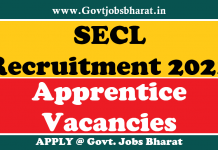 SECL Recruitment 2021 – Apply Online for 1215 Apprentice Posts SECL Recruitment 2021