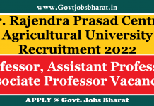 RPCAU Recruitment 2022 – Apply Online for 72 Teaching Staff Posts RPCAU Recruitment 2022
