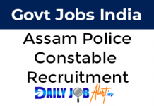 Assam Police Constable Recruitment 2022 Apply Online 492 Posts Assam Police Recruitment 2022