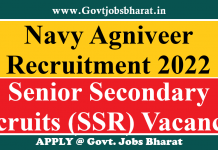 Navy Agniveer Recruitment 2022 – Apply Online for 3000 SSR, MR Posts Navy Agniveer SSR Recruitment 2022