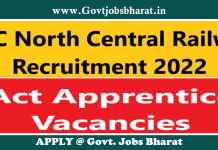 RRC North Central Railway Recruitment 2022 – Apply Online for 1659 Act Apprentice Posts RRC North Central Railway Recruitment